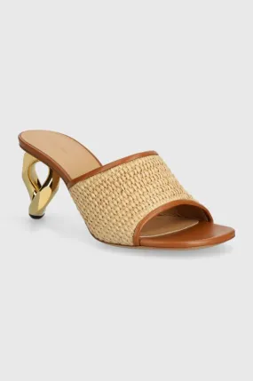 JW Anderson sliders Raffia Sandal women's beige color ANW42230A