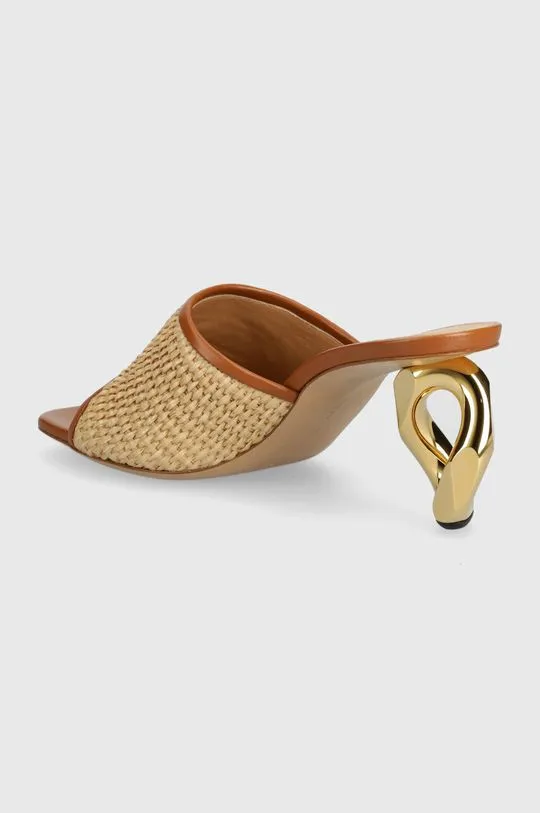 JW Anderson sliders Raffia Sandal women's beige color ANW42230A