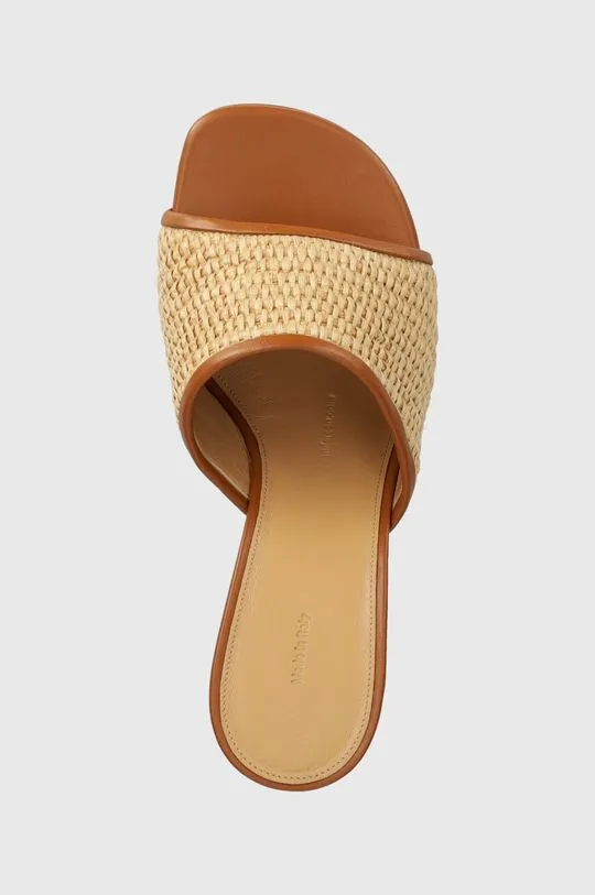 JW Anderson sliders Raffia Sandal women's beige color ANW42230A