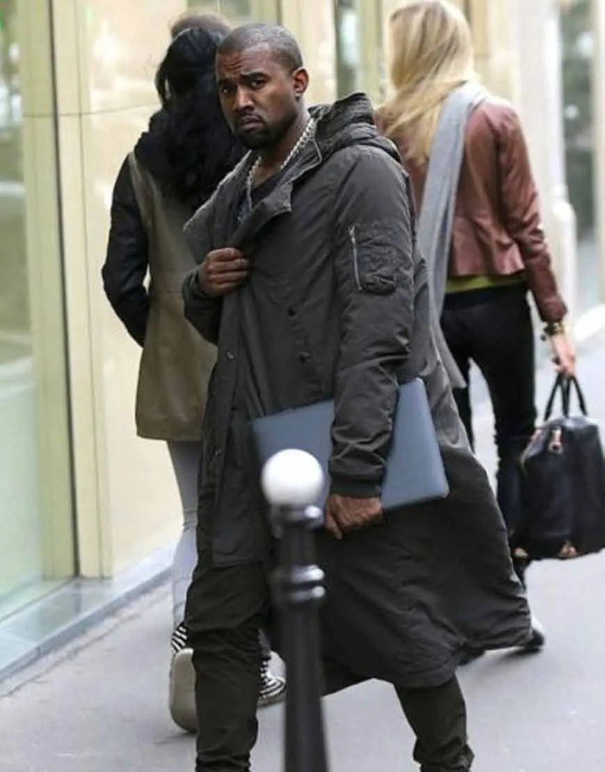 Kanye West Grey Trench Coat | Men's Grey Trench Coat | Ujackets.com