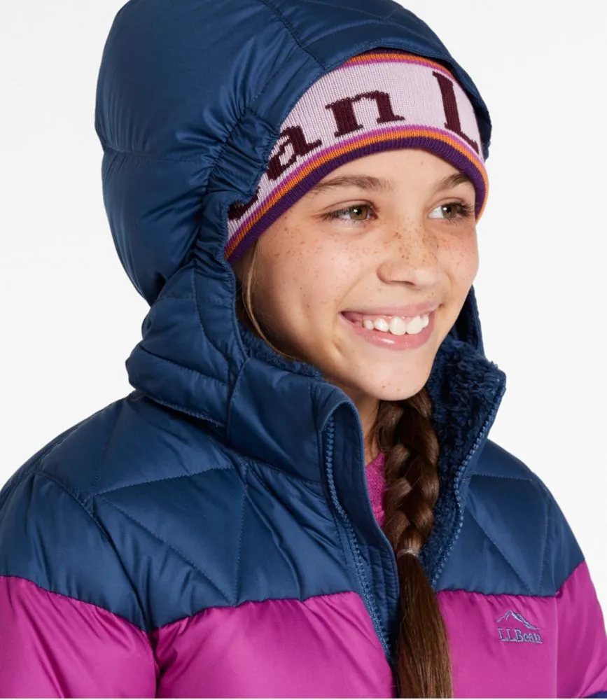 Kids' Bean's Down Coat, Colorblock