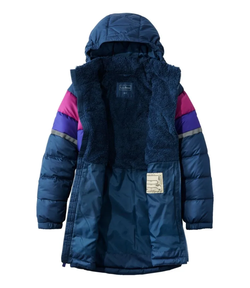 Kids' Bean's Down Coat, Colorblock