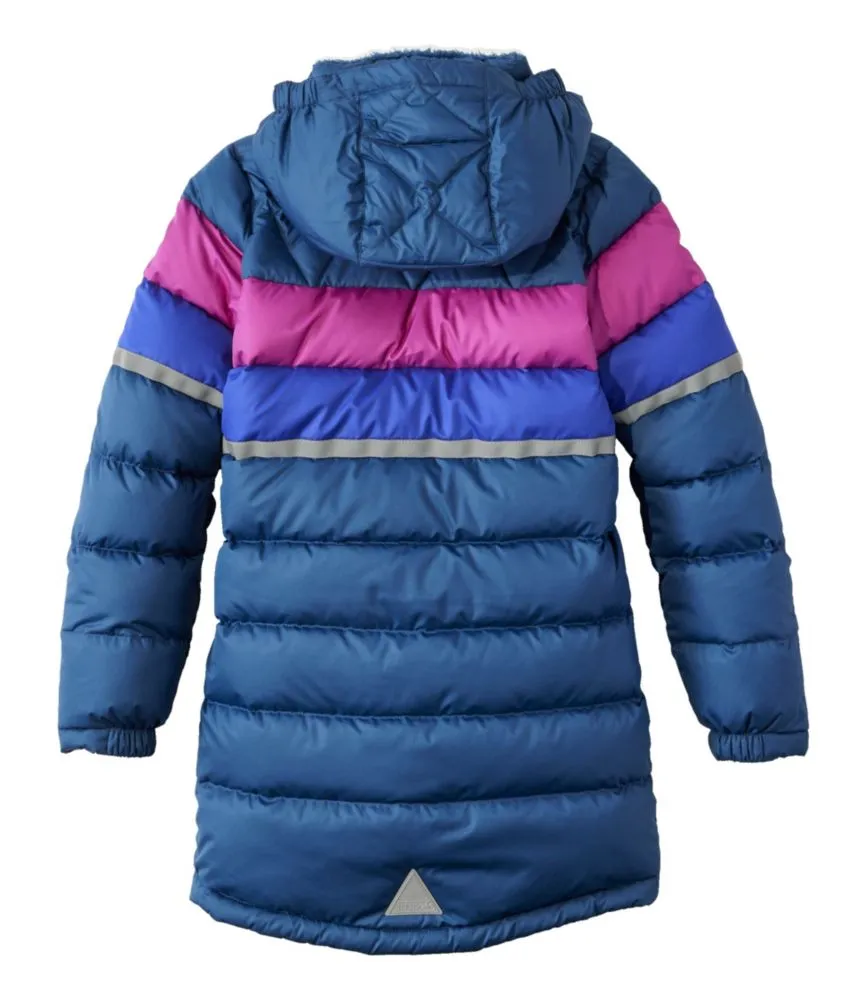 Kids' Bean's Down Coat, Colorblock