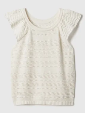 Kids Crochet Sweater Tank Top