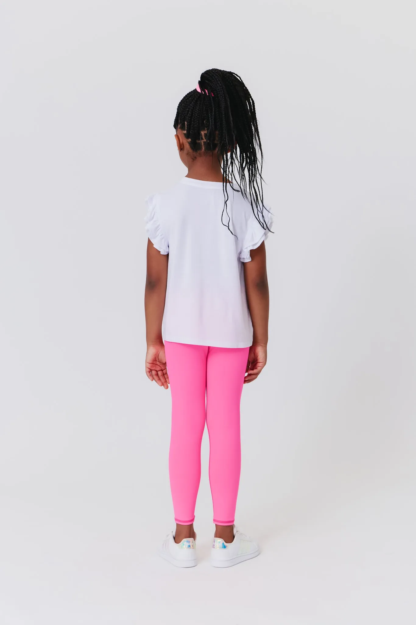 Kids TLC Leggings in Barbie Girl Pink