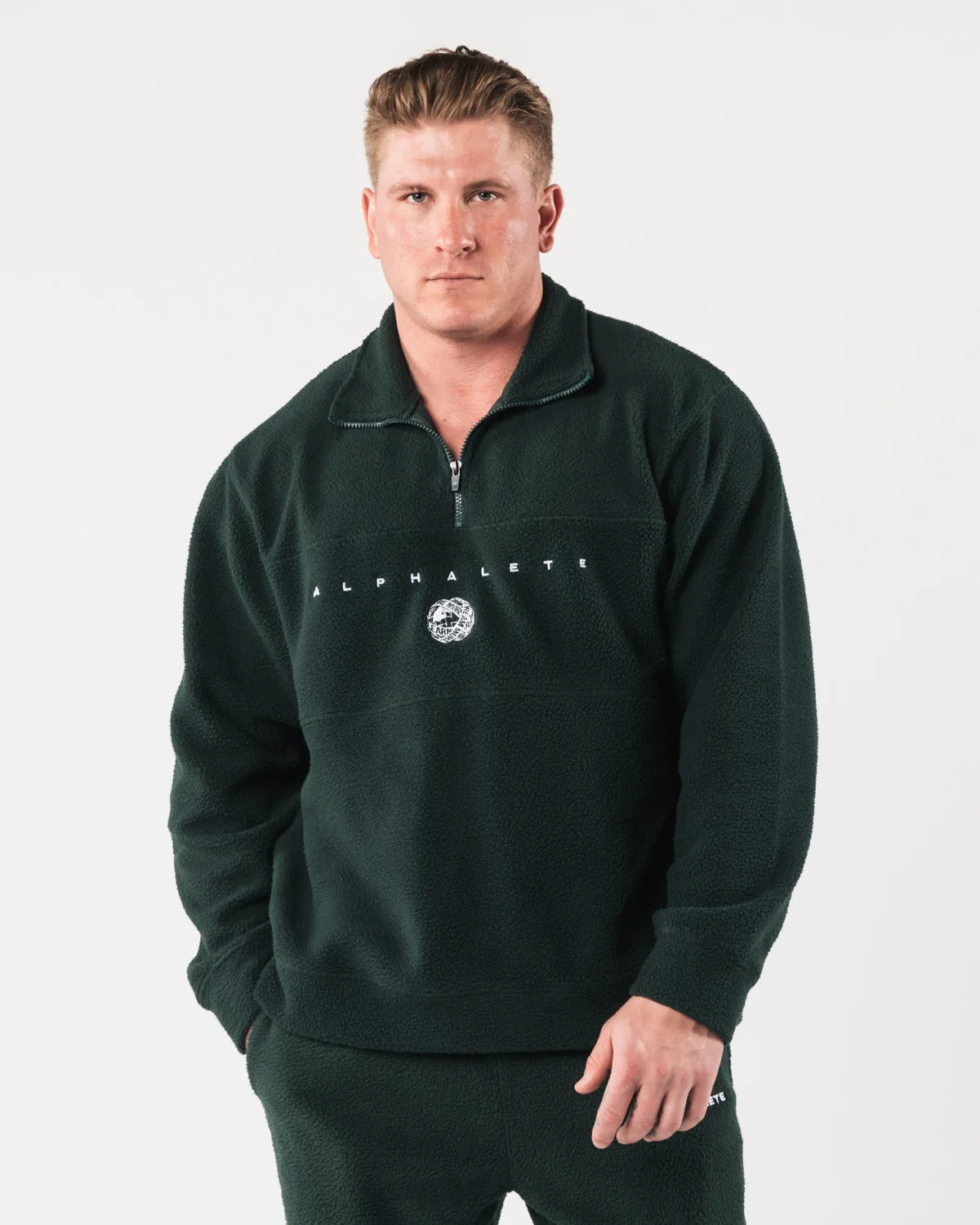 King Quarter Zip - Evergreen