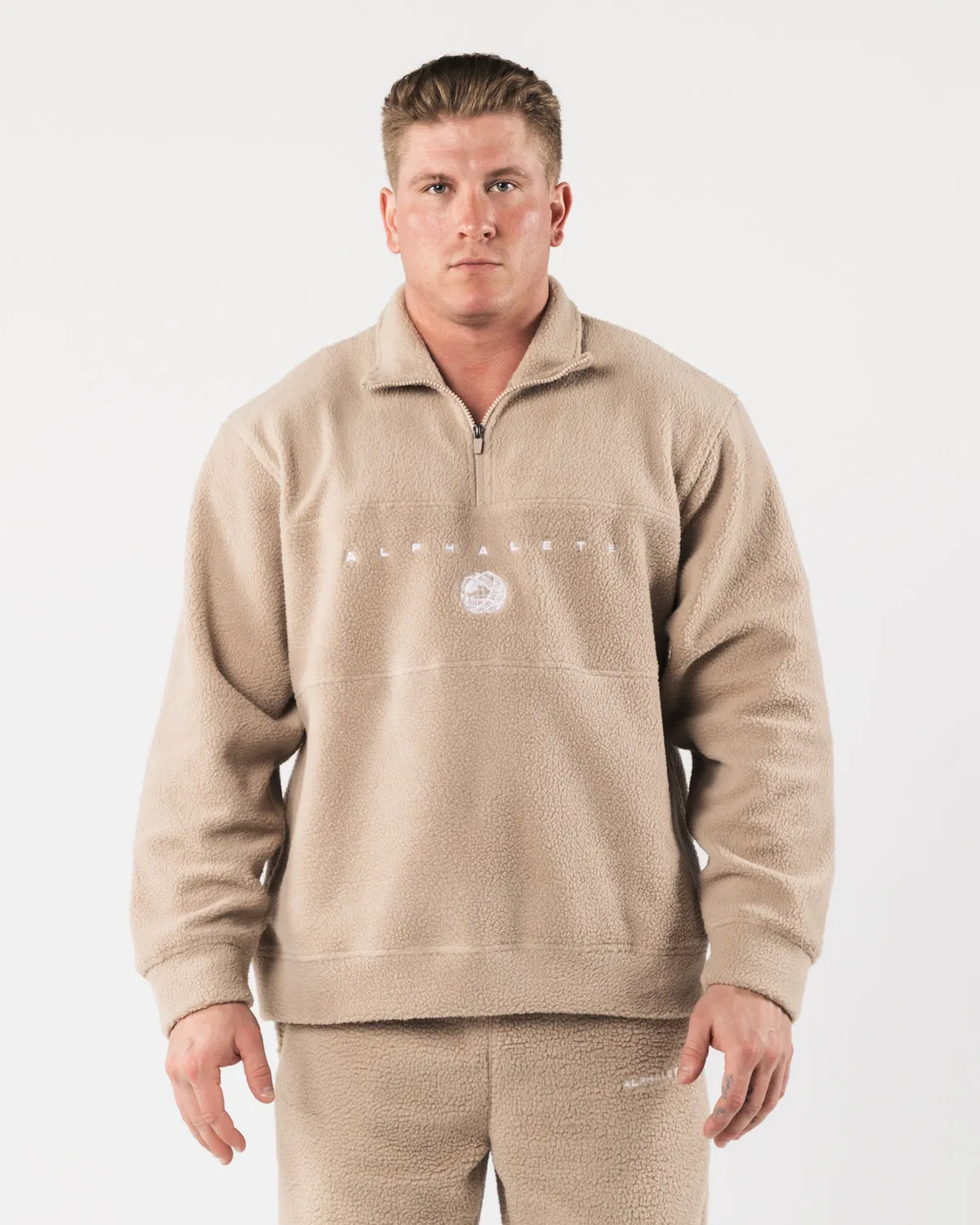 King Quarter Zip - Linen