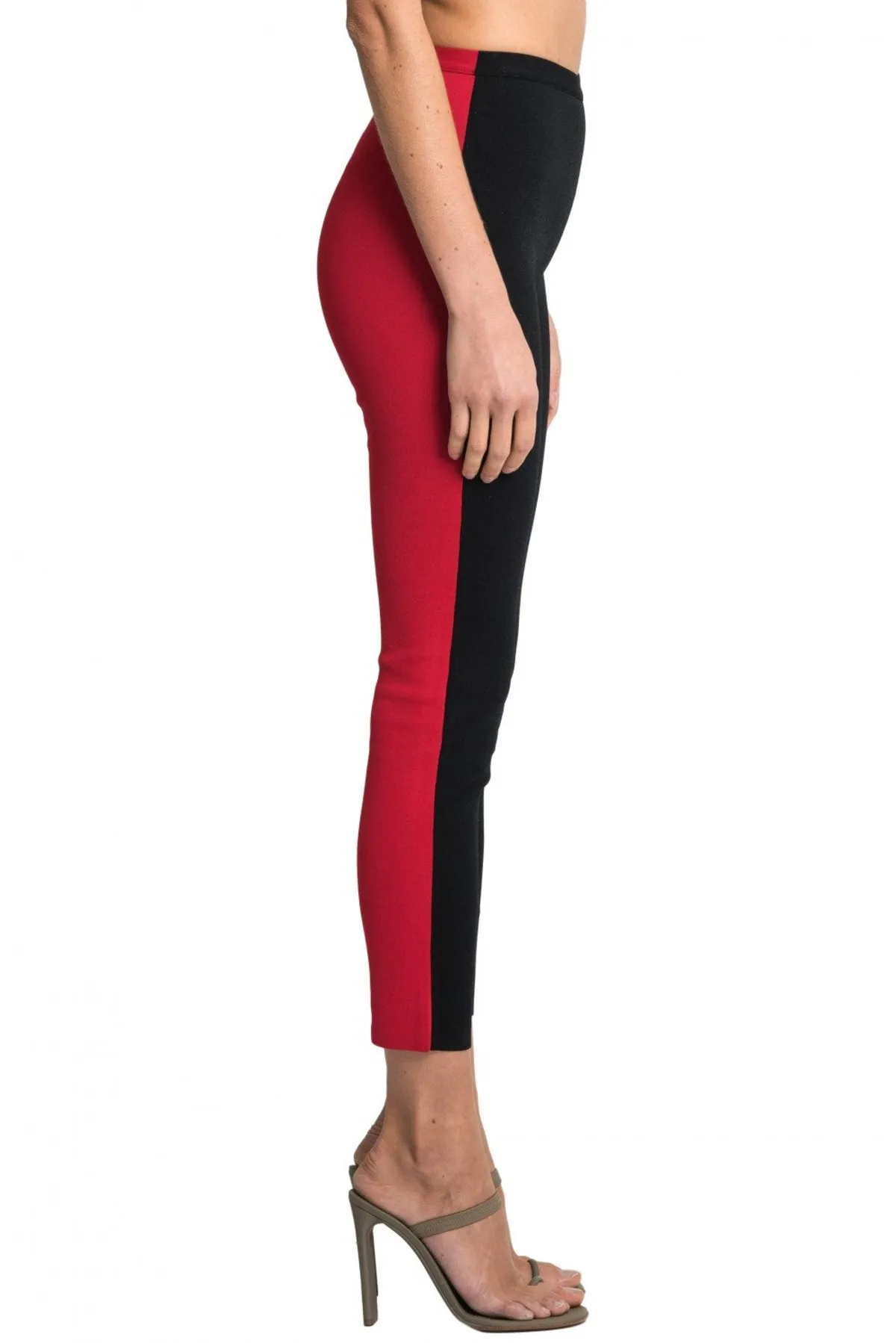 Knitted Leggings - RED / BLACK