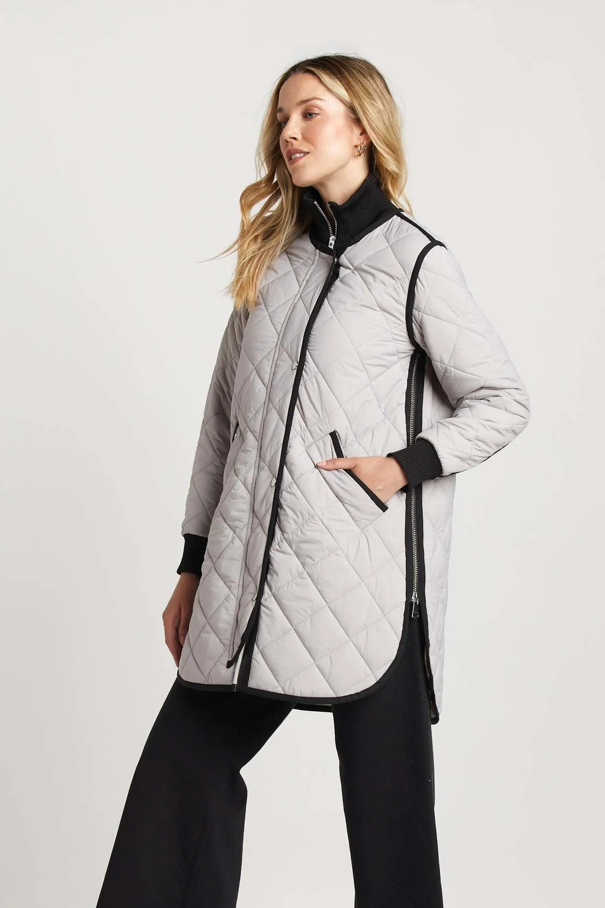 Libby Quilted Coat - Cloud