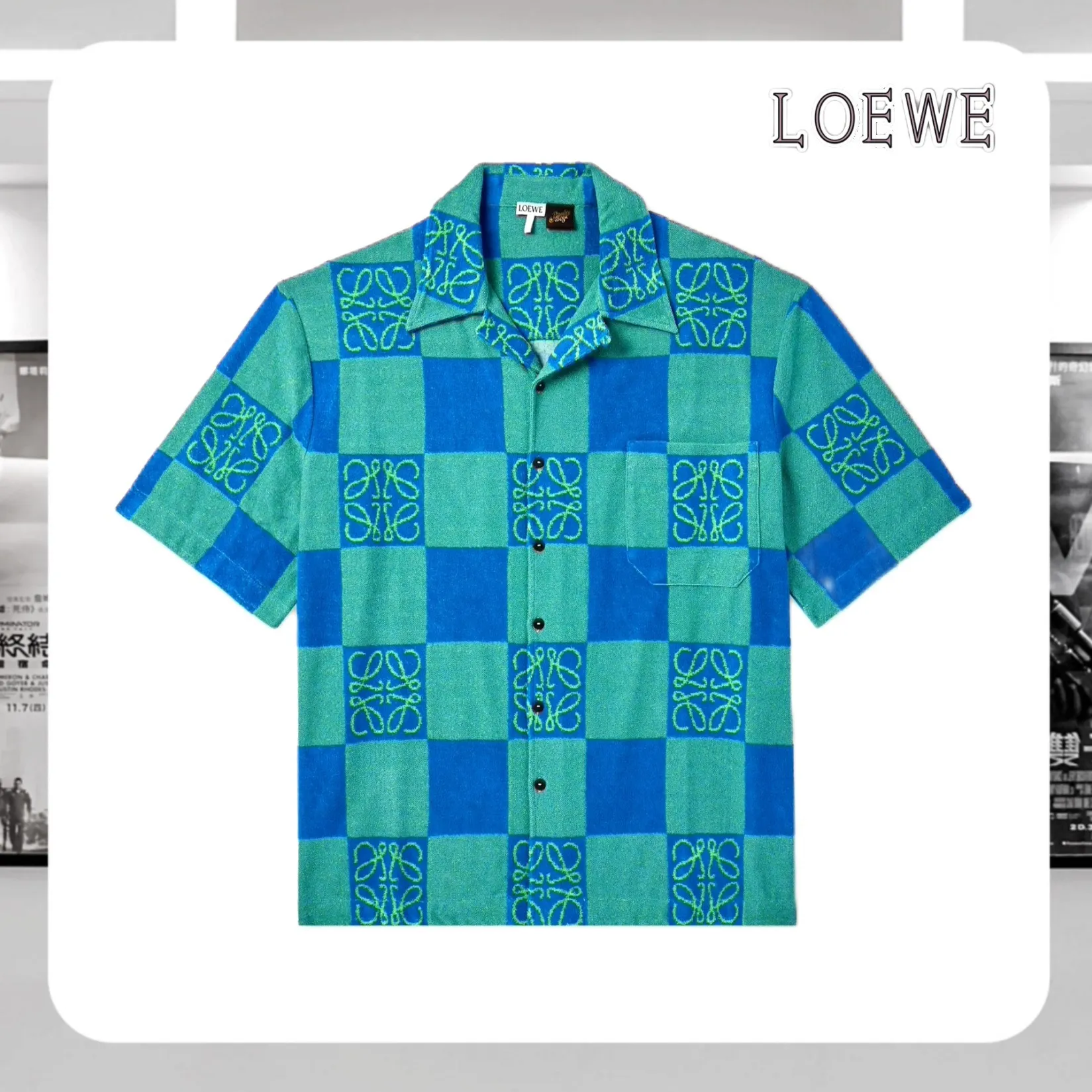 LOEWE  |Blended Fabrics Cotton Short Sleeves Logo Luxury Shirts