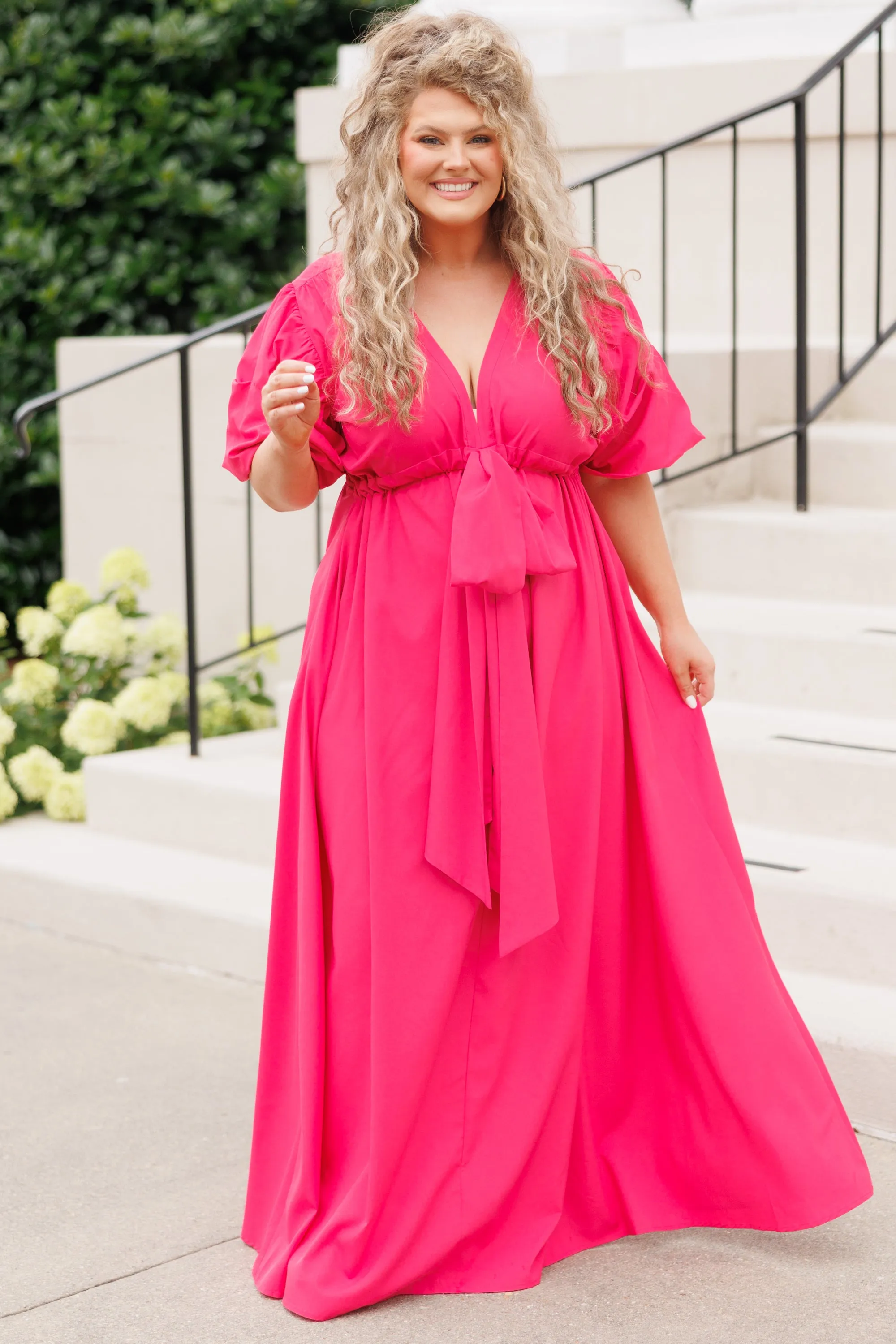 Looking At Me Maxi Dress, Fuchsia