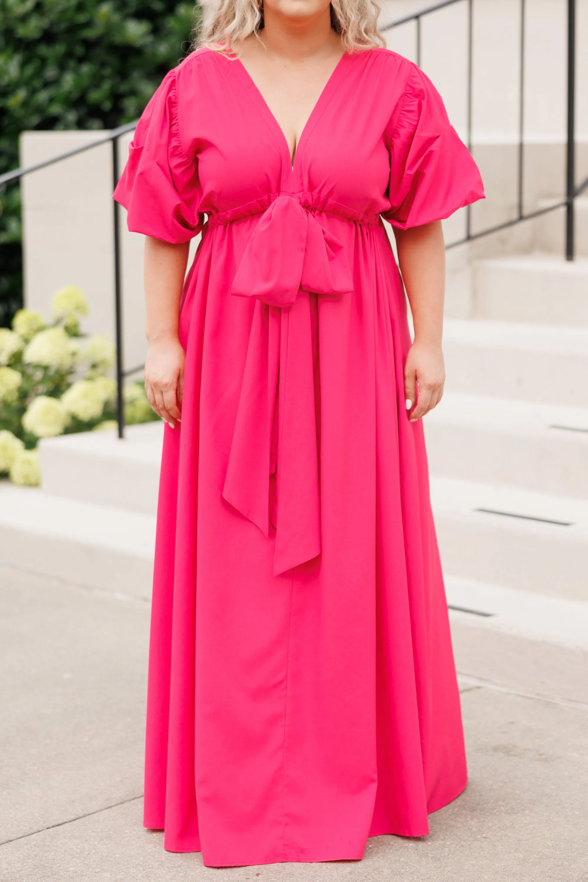 Looking At Me Maxi Dress, Fuchsia