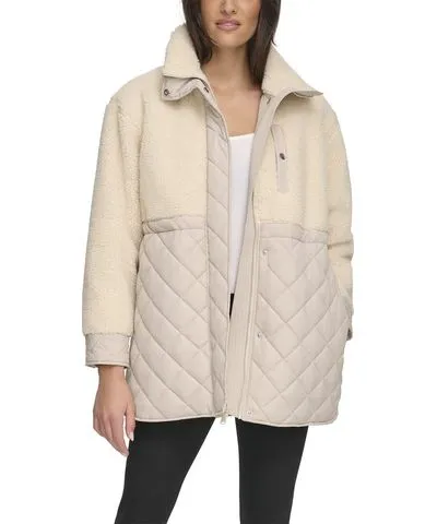 Marc New York Andrew Marc Longline Quilted Jacket