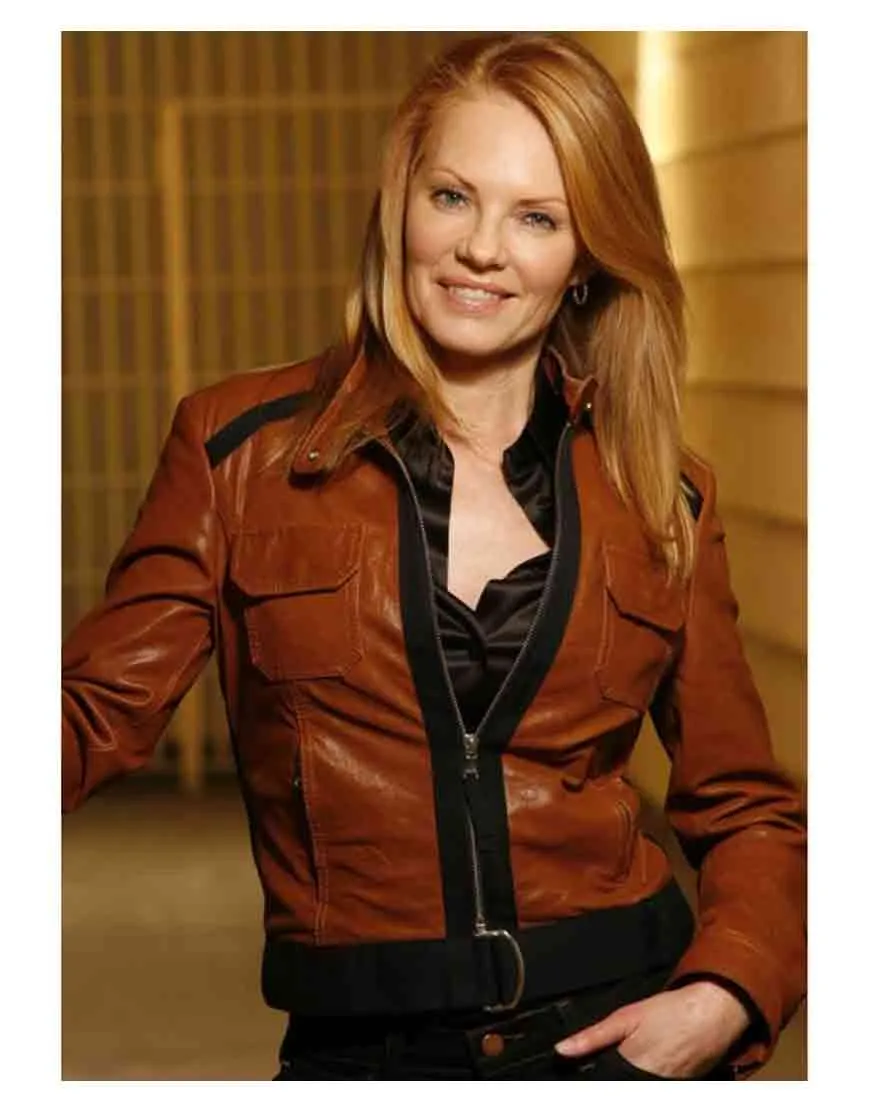 Marg Helgenberger CSI Catherine Willows Leather Jacket - UJackets