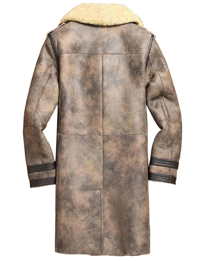 Men's Sheepskin Shearling Leather Coat | Ujackets.com - 40% OFF