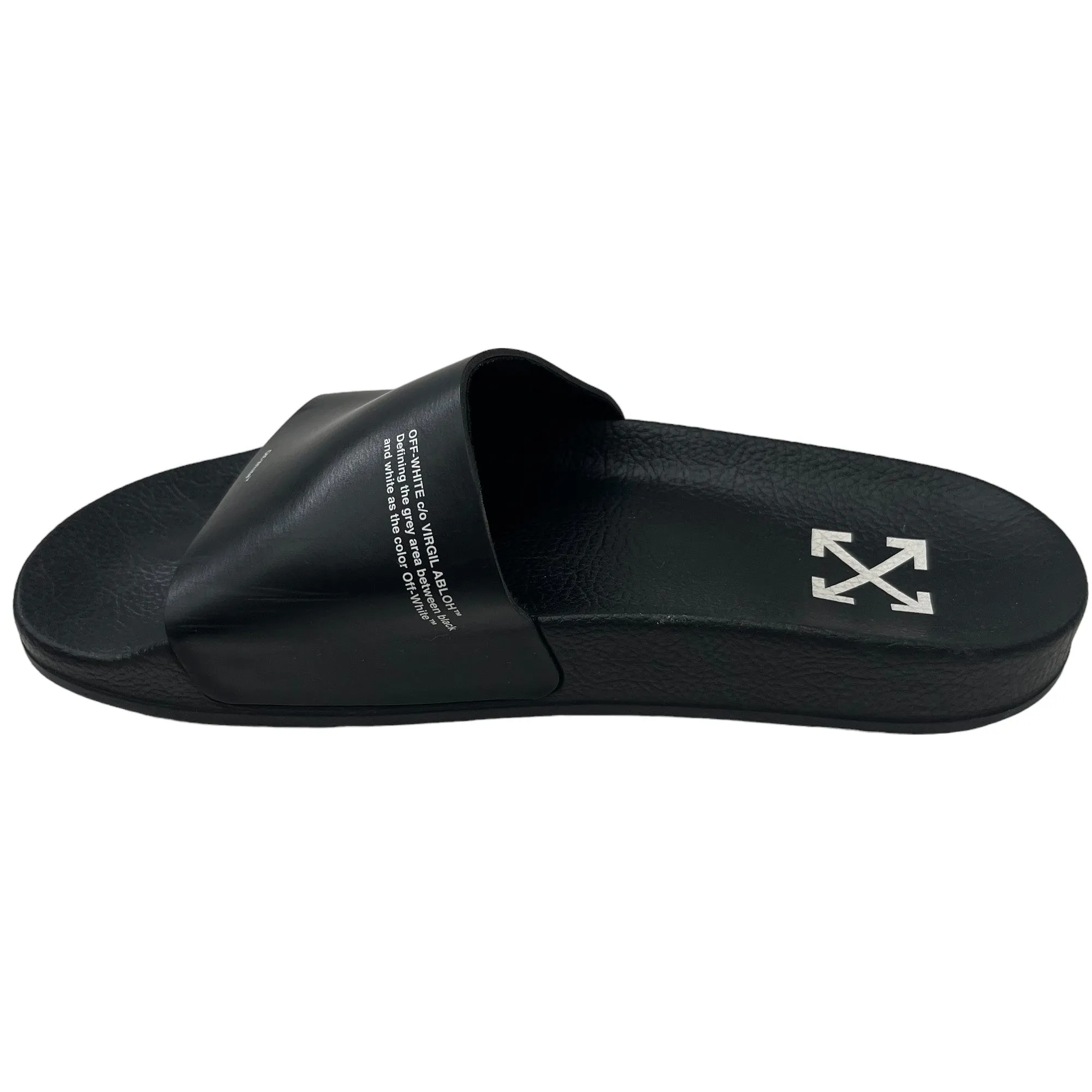 Men's Logo Slides Black Size EU 41 / UK 7