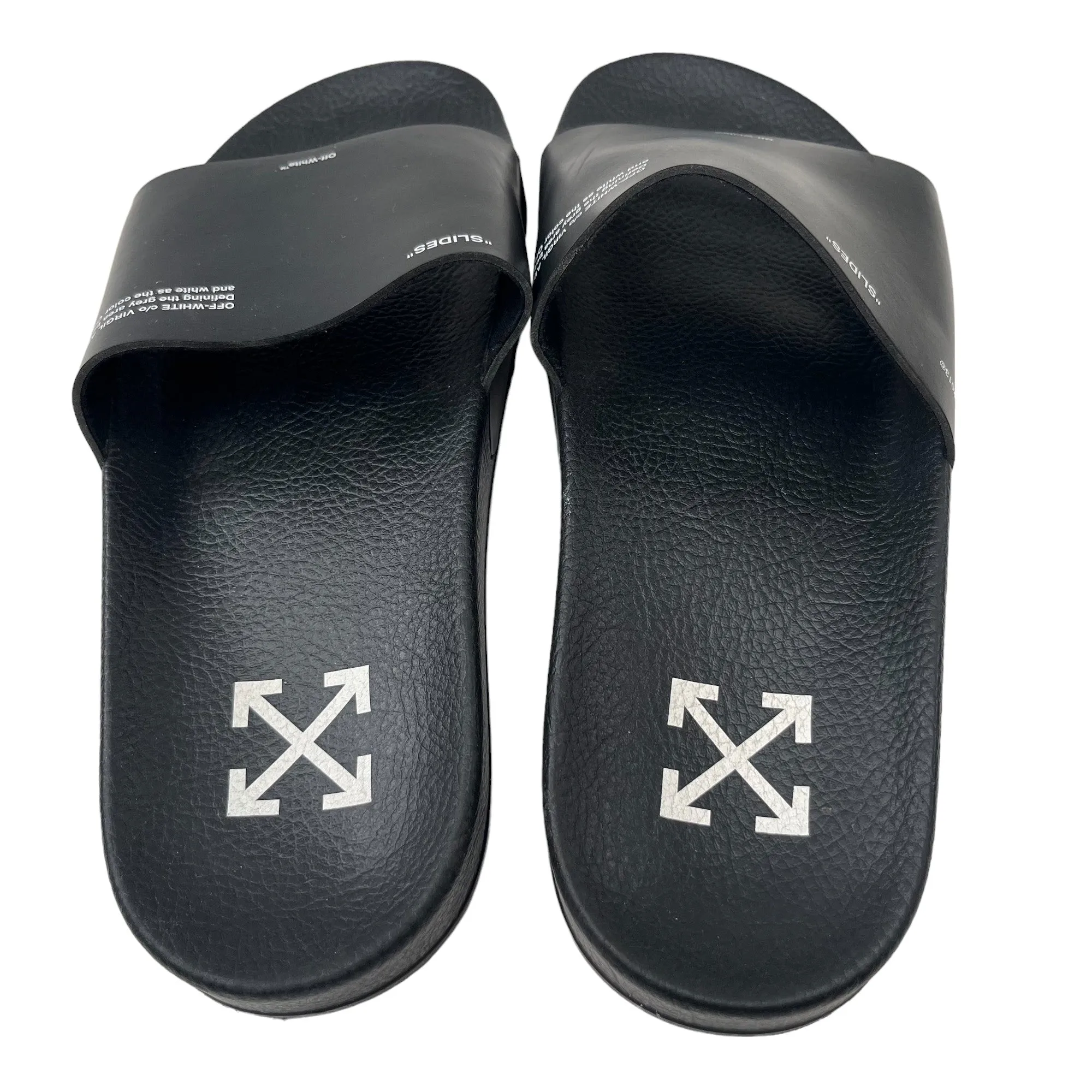 Men's Logo Slides Black Size EU 41 / UK 7