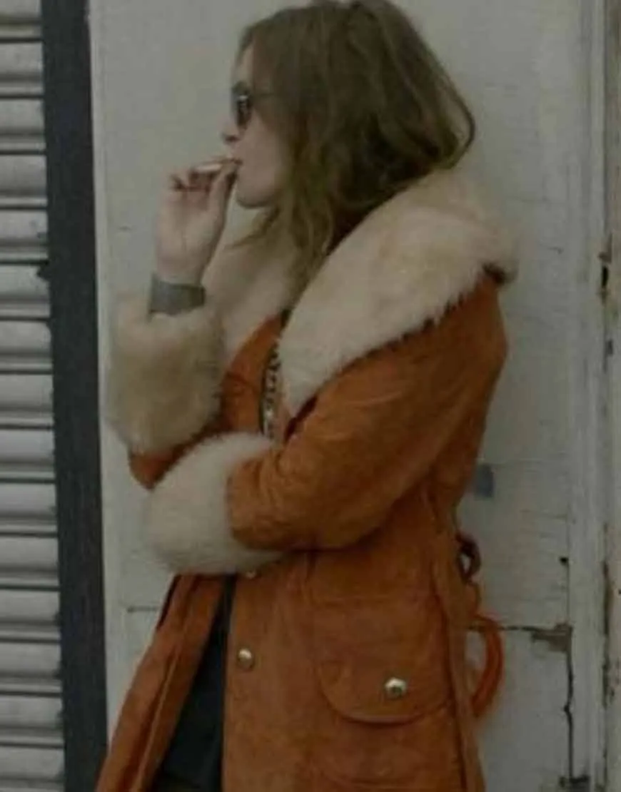 Mr. Robot Carly Chaikin Shearling Coat | Ujackets.com - 45% OFF