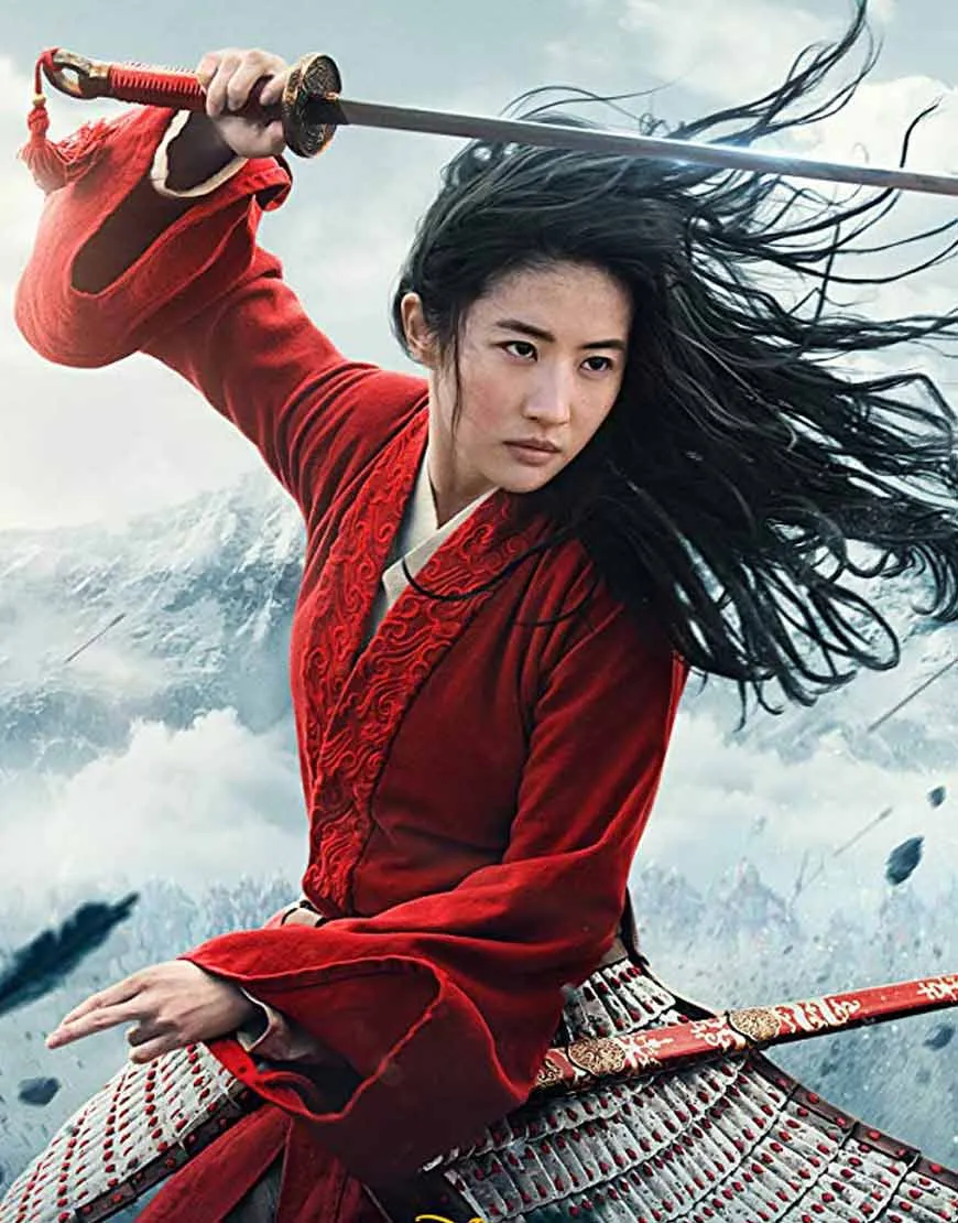 Mulan Yifei Liu Red Coat | Women's Red Woolen Long Coat | ujackets.com