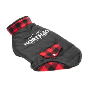 North 40 Reversible Buffalo Plaid Dog Coat