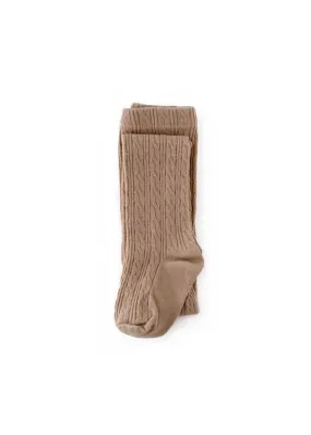 Oat Cable Knit Tights