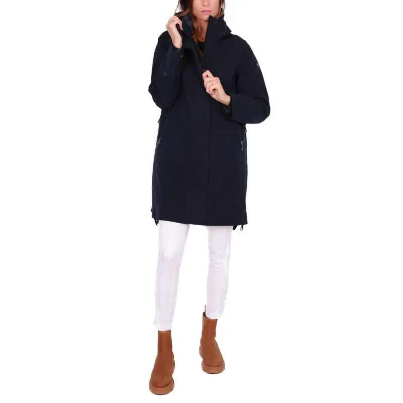 PARKA LUNGO CON CAPPUCCIO, BLU