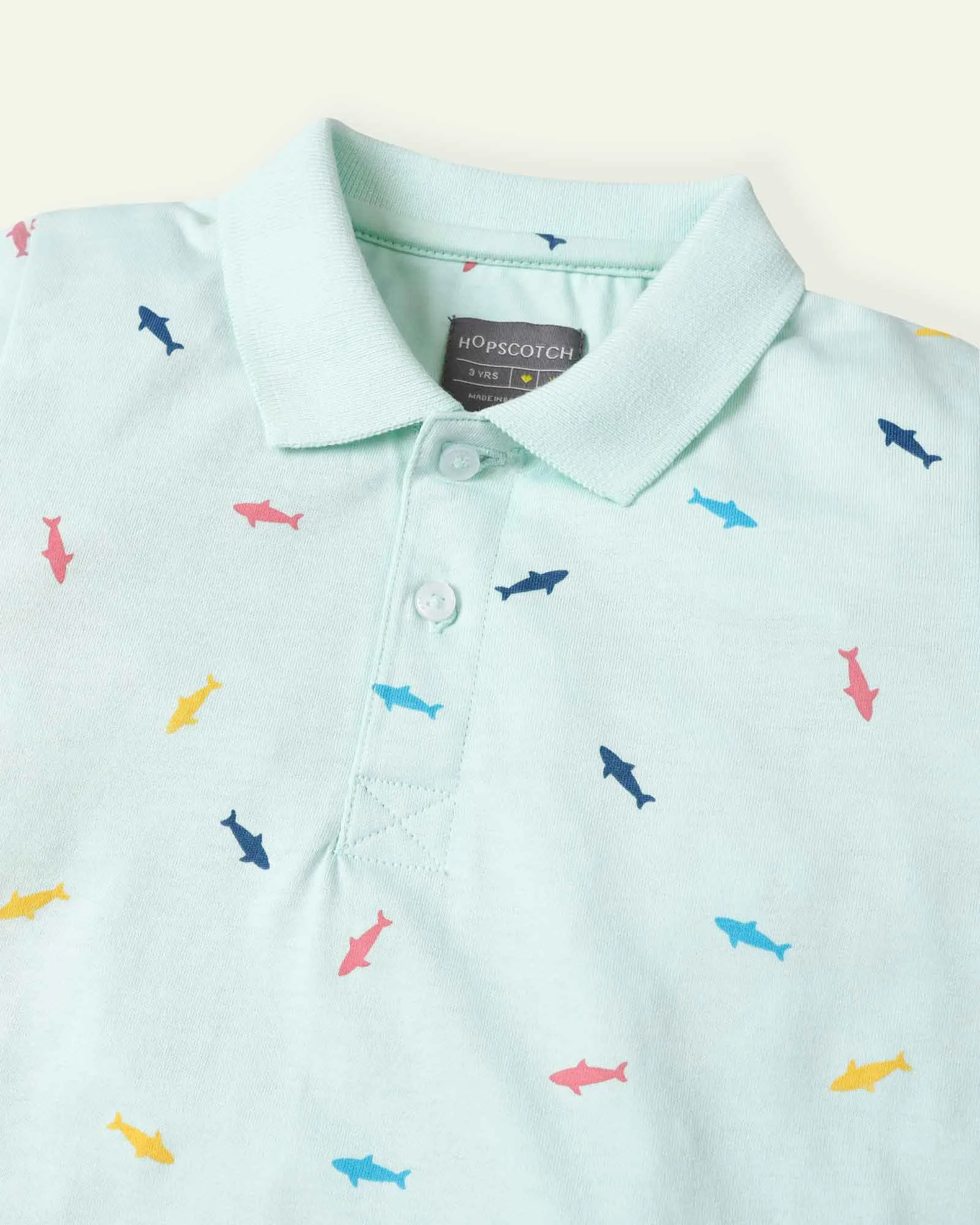 Printed Fish Polo