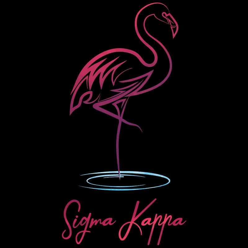 Printed Neon Flamingo Design - DTG