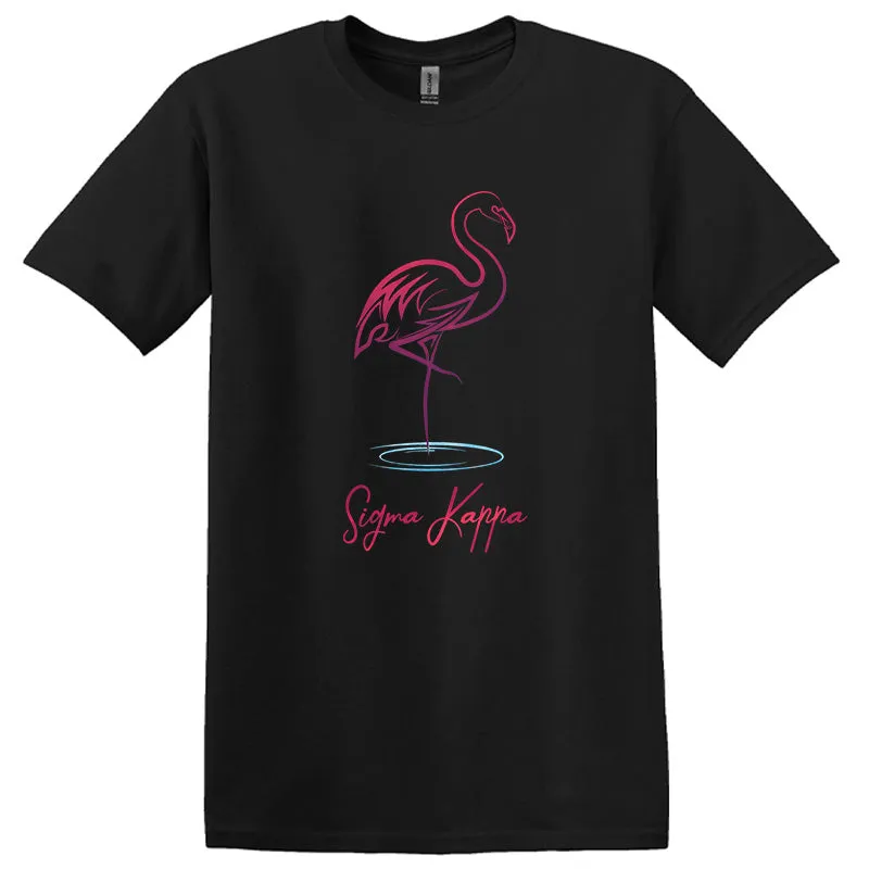 Printed Neon Flamingo Design - DTG