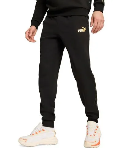 PUMA Men's Minimal Gold Regular-Fit Taped Sweatpants