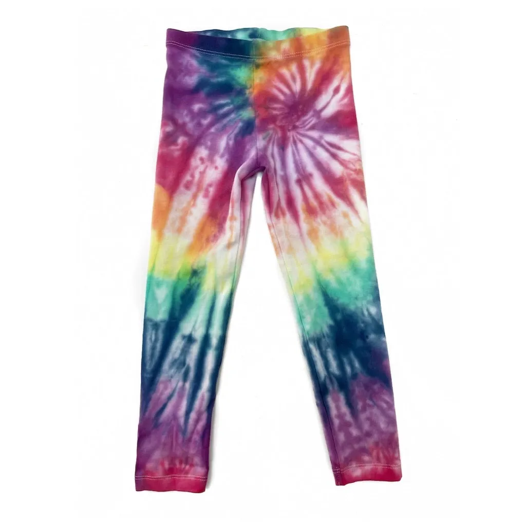 Rainbow Spiral Tie Dye Leggings