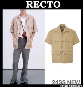 RECTO  |Street Style Cotton Shirts