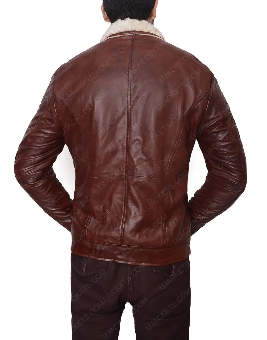 Red Motorcycle Black Jacket For Men - leather jacket