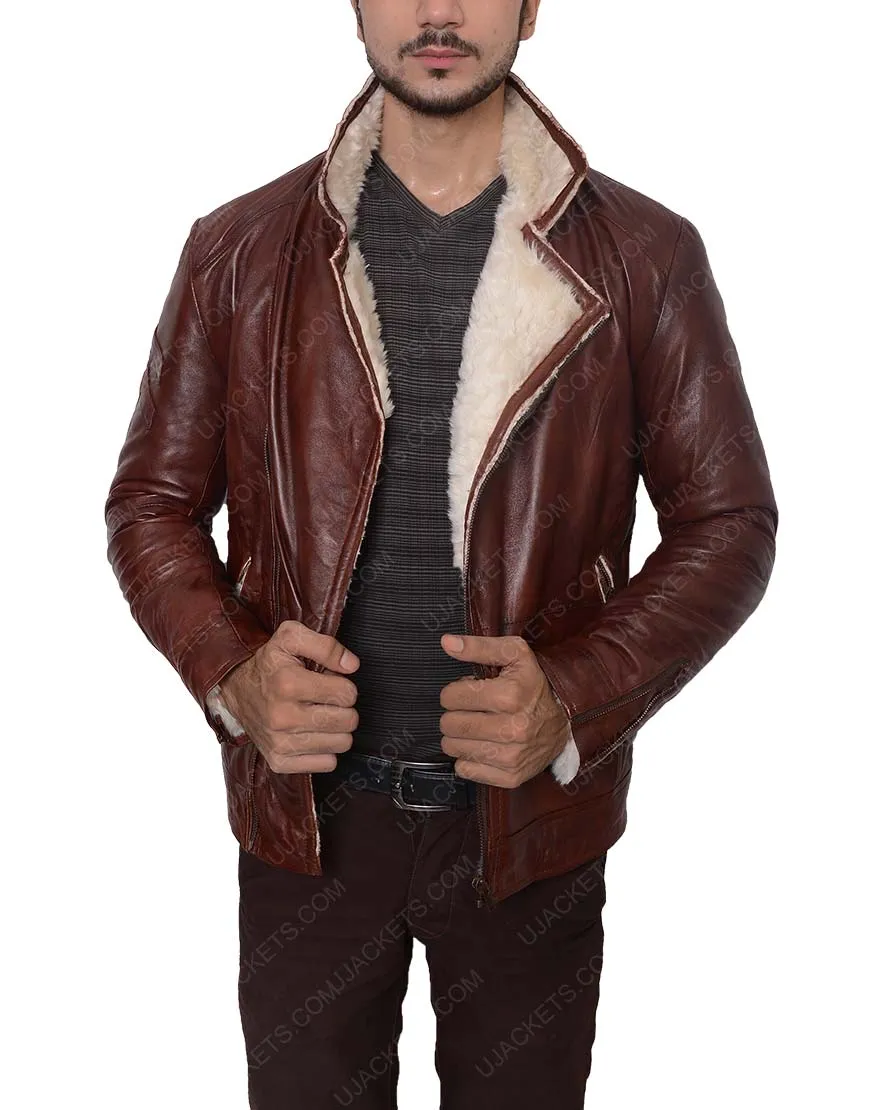 Red Motorcycle Black Jacket For Men - leather jacket