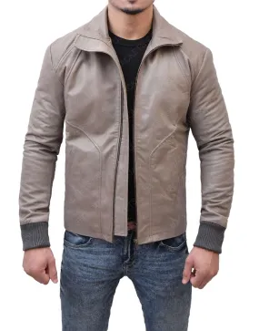 Ryan Reynolds Brown Leather Motorcycle Jacket - Ryan Reynolds Jacket