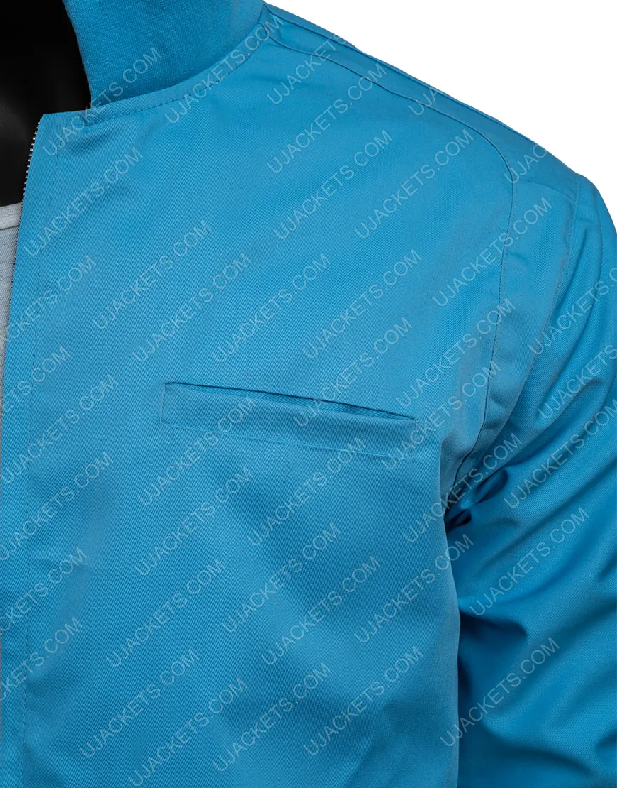 Ryan Reynolds Free Guy Jacket - Guy Blue Bomber Jacket