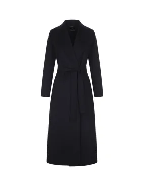 S MAX MARA Blue Poldo Long Coat