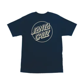 Santa Cruz Opus Dot T-Shirt Navy/Tan