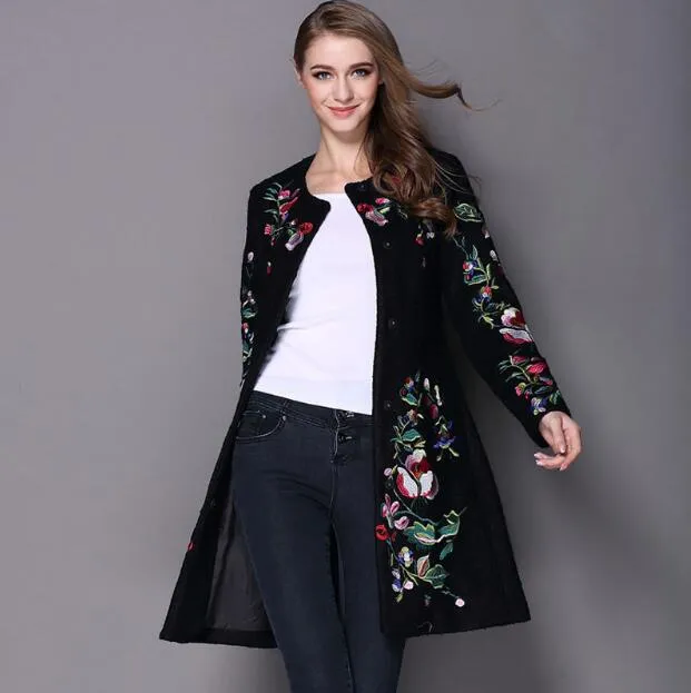 Sara Embroidered Coat