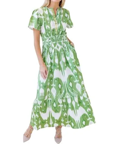 SHERIDAN FRENCH Eloise Dress In Apple Ikat