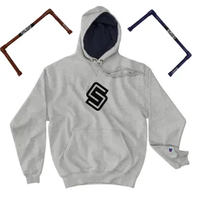 Spinner + Spinner Champion Hoodie (Heather Gray) BUNDLE