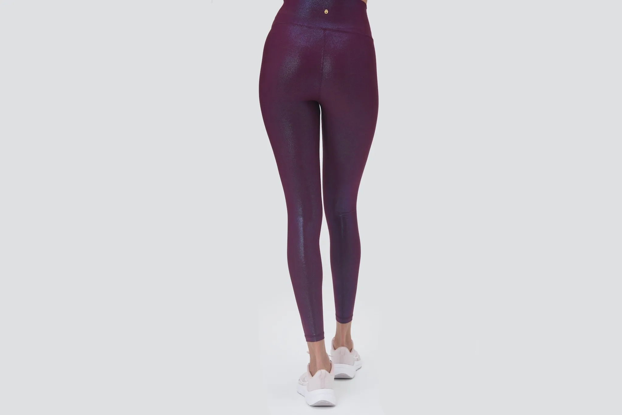 Spiritual Gangster Intent Dream Tech Eco Jersey Leggings W - Berry Wine Foil