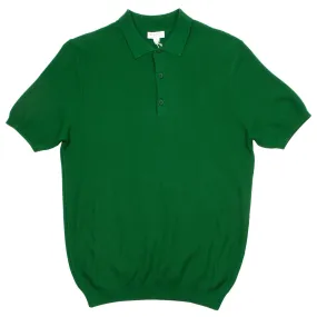 Sunspel - Fine Texture Polo - Basil