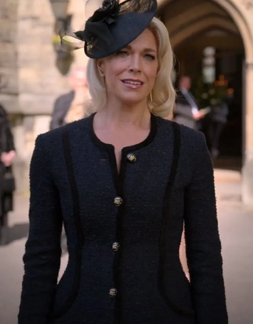 Ted Lasso S02 Hannah Waddingham Coat | Rebecca Welton Black Coat