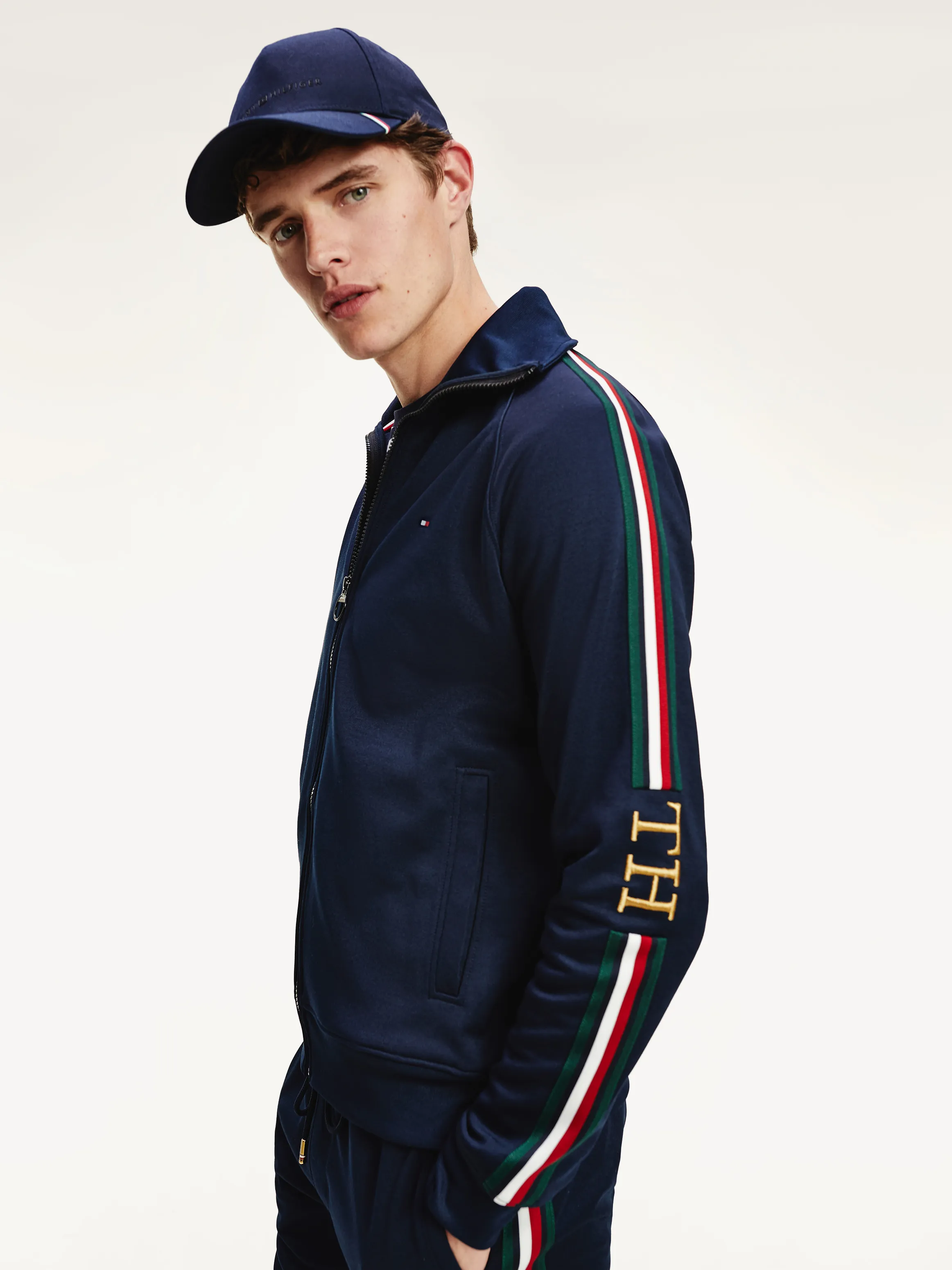 Th Monogram Embroidery Zip-thru Sweatshirt | Sweatshirts & Hoodies | Tommy Hilfiger