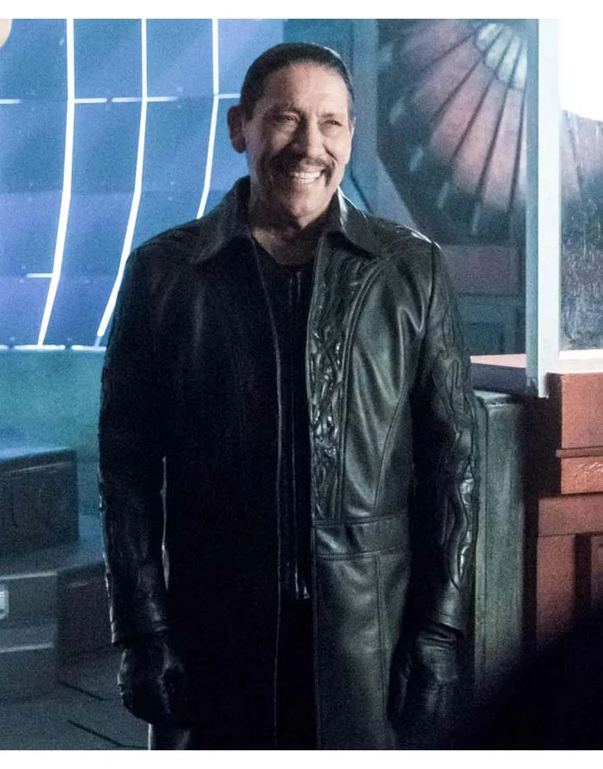 The Flash Danny Trejo Breacher Black Leather Coat - Ujackets