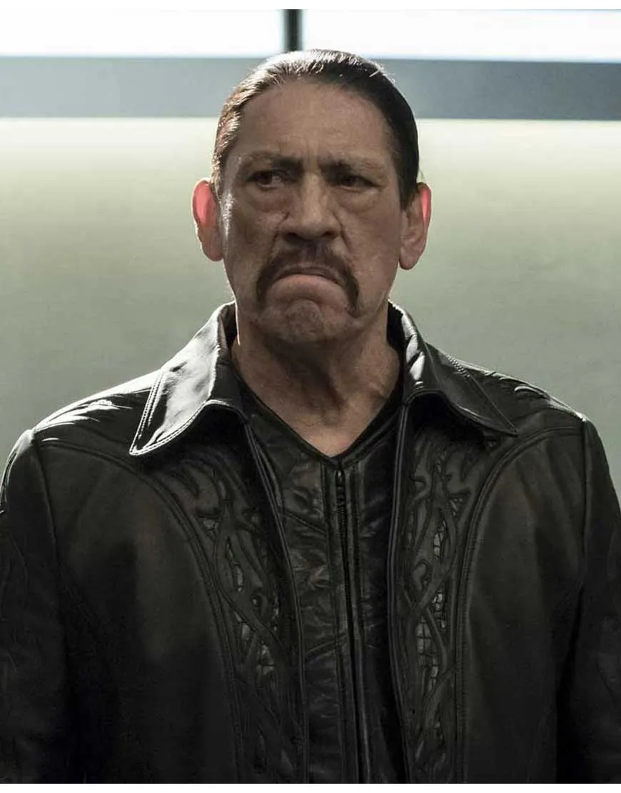 The Flash Danny Trejo Breacher Black Leather Coat - Ujackets