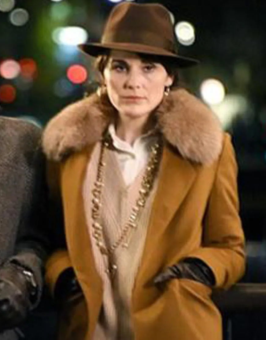 The Gentlemen Rosalind Shearling Coat - Michelle Dockery Coat