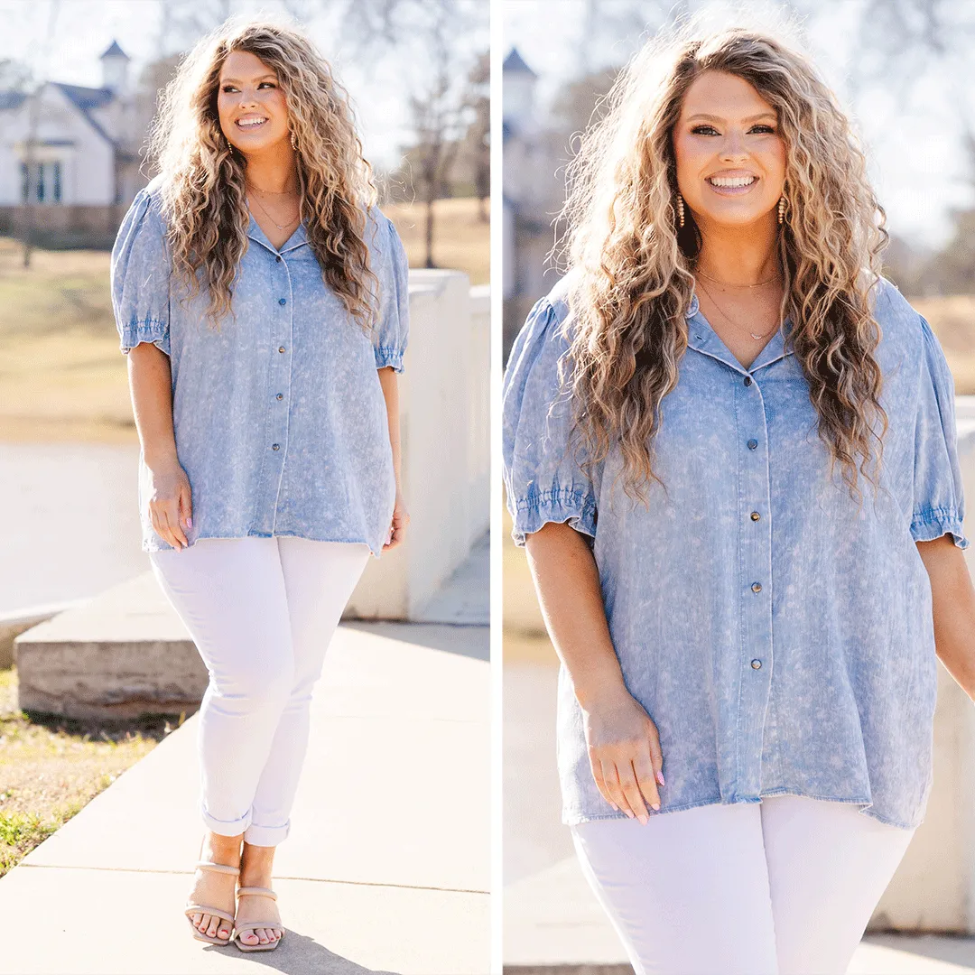 The Howdy Cowboy Top, Light Denim