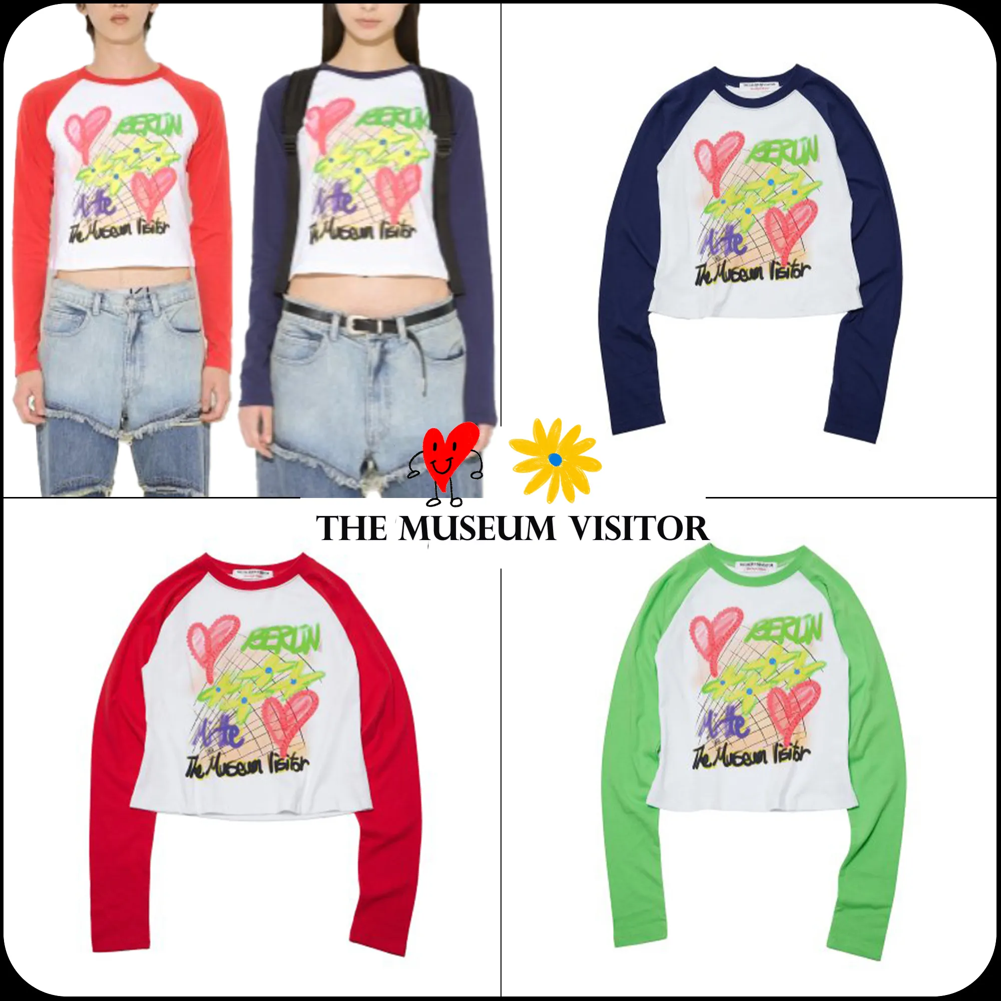 THE MUSEUM VISITOR  |Unisex Street Style Cotton Logo T-Shirts